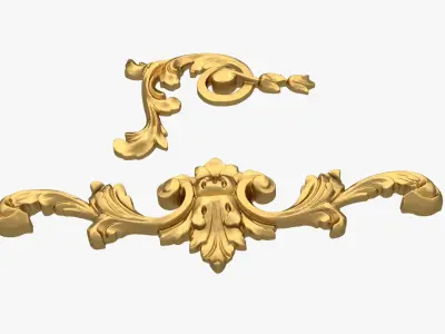 Classic decor ornament 241 3D model