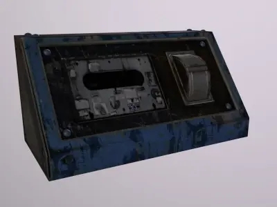 Crane Engine Control Low-poly 3D model