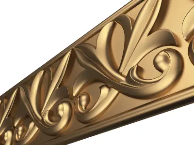 Ornament Element Molding 010 Low-poly 3D model