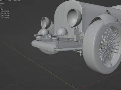 1934 Aston Martin Ulster 3D model