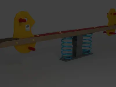 Playground asset Low-poly 3D model