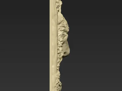 Wolf Head A115 3D print model