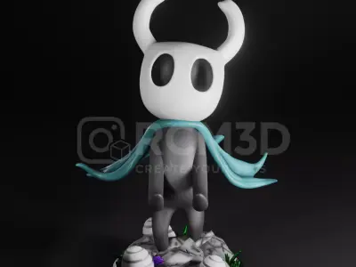 Knight from Hollow Knight joystick holder 3D print model
