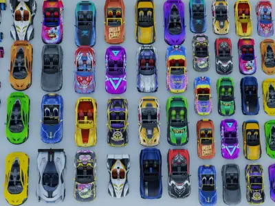 Vehicle car Roadster 89x 3D model