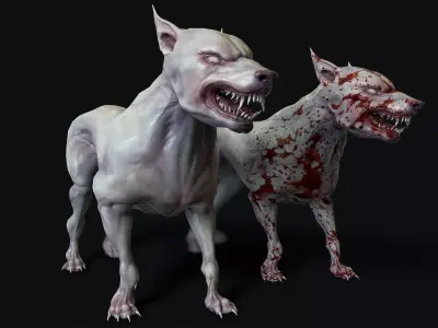 Mutant Dog Low-poly 3D model