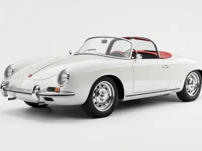 Classic Retro Roadster Coupe model pack Low-poly 3D model