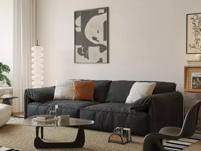 Medieval living room 3D model