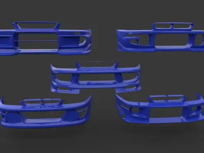 Body kit Subaru Impreza 1992 Bumper 3D model
