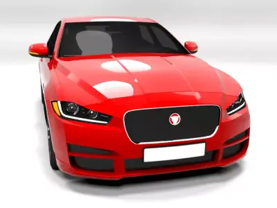 JAGUAR XE LOWPOLY Low-poly 3D model