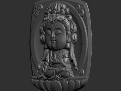 Baby Kwanyin Bodhisattva 3D print model