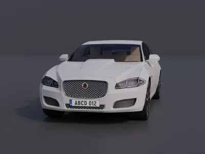 Generic Luxury Sedan 4 Low-poly 3D model