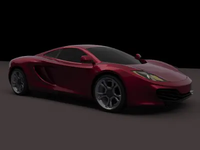 McLaren MP4-12C 2011 supercar 3D model