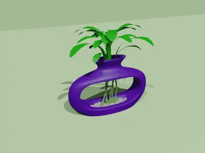 Empty Vases 03 - Modern Plant Vase - STL Printable 3D print model