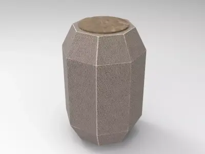 Sapp Side Table Low-poly 3D model