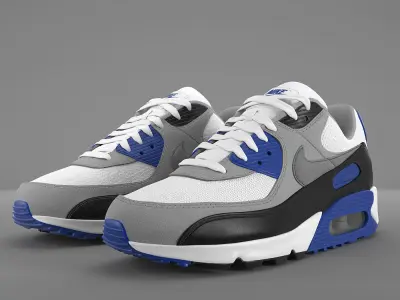 Air Max 90 Nike PBR Low-poly 3D model