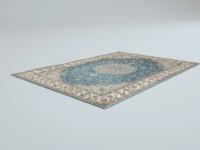 6 Scottish Rugs Low-poly 3D model