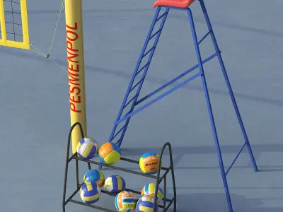 Volleyball net  3D model