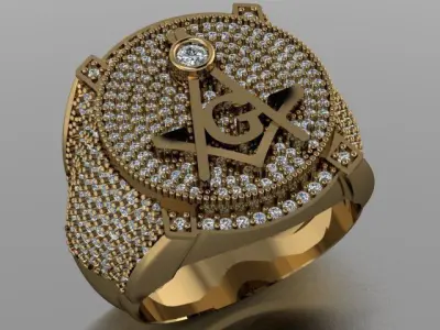 men ring 3D print model