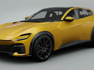 Ferrari Purosangue 2023   3D model