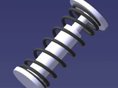 helical spring 3D model