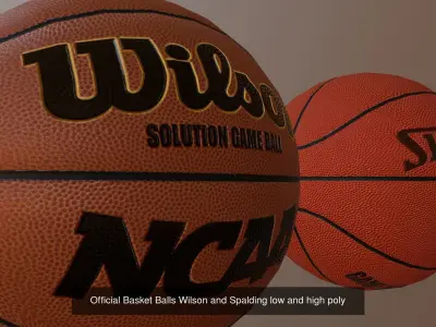 Best Sport Ball Collection High and Low Poly Subdivision ready 3D Model Pack