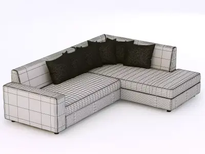 leather sofa 3D model get