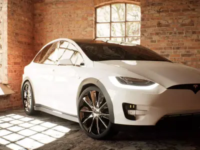 Tesla model X 3D model