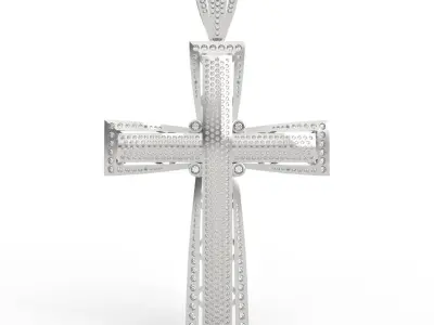 Hip Hop Diamond Cross 3D print model