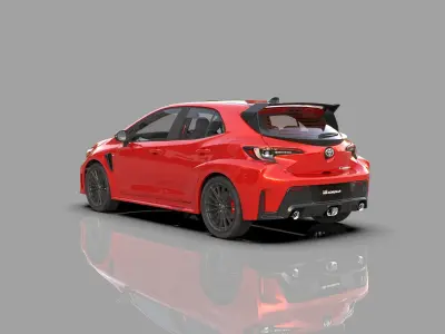 Toyota GR Corolla 2024 HQ interior 3D model