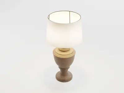 Wooden Lampshade 3D model
