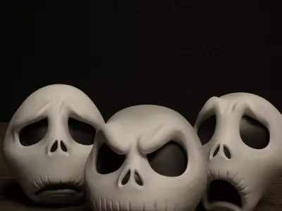 Jack Skellington Halloween Decor  6 Spooky Variants 3D print model