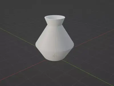 Vase simple white Free 3D print model
