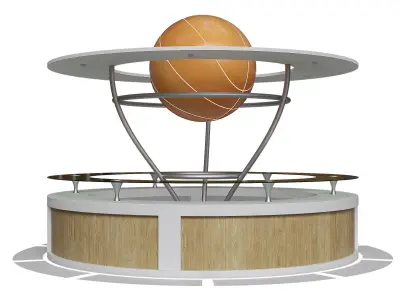 reception for the sports complex Low-poly 3D model