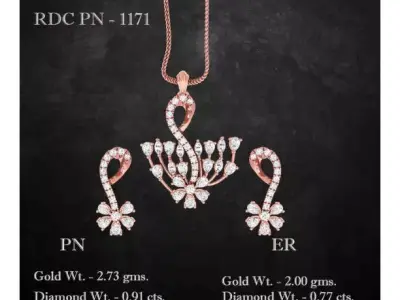 Pendant Earrings combo - 1171 3D print model