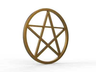 pentagram symbol 3D model