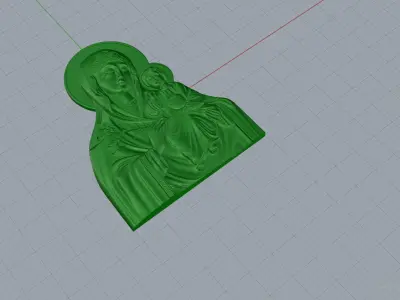 Saint Maria Icon 30989 3D print model