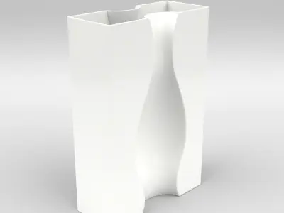 Illusion Vase Set 3D model