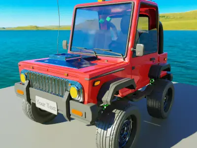 Cartoon Car 3D model