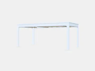 EKEDALEN Extendable table 3 Low-poly 3D model