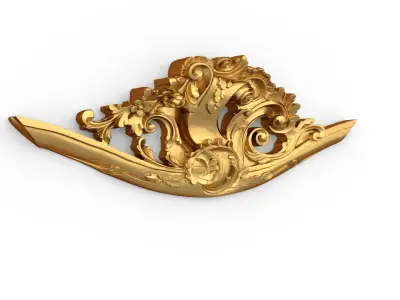 Classic carved decor ornament 365 3D model