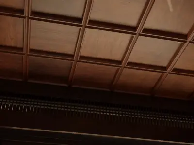 Japanese Ceiling Texture and 3D Asset Low-poly 3D model