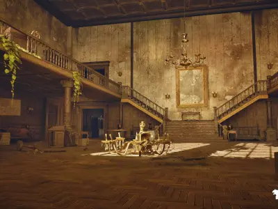 Horror Environments Mega Bundle Low-poly 3D model