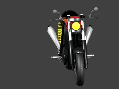 my caferacer bike 3D model