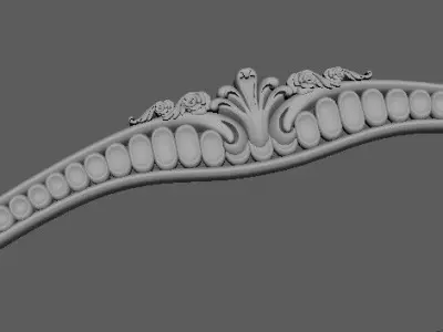 headboard velvet - 3D model
