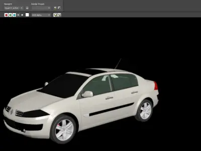MEGANE - 3DS - FBX - OBJ - iProp - ICLONE 7  3D model