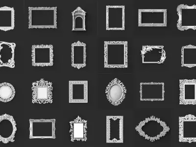 Frames pack 25  3D print model