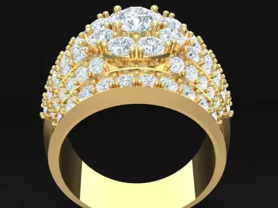 Luxury Men Rings Designs 5MR038 3D print model