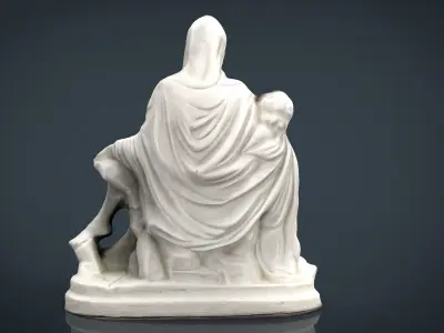La Pieta di Michelangelo Low-poly 3D model