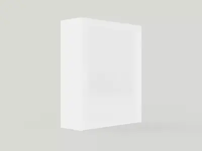 Wardrobe PARIS 180 White Low-poly 3D model
