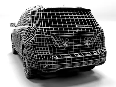 MERCEDES GLE 2016 LOWPOLY Low-poly 3D model